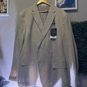 Tan linen blazer